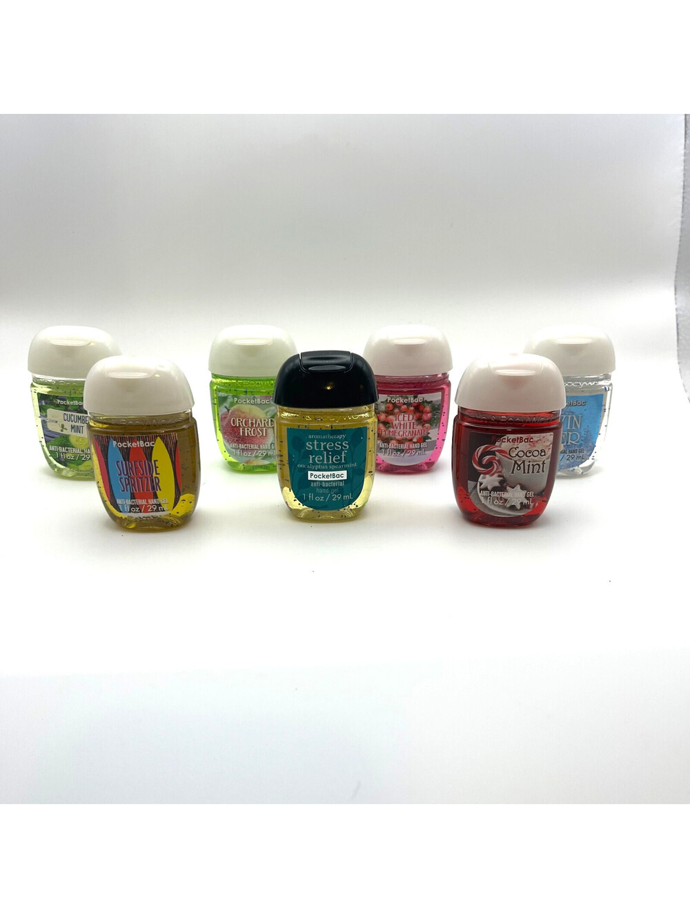 Bath & Body Works PocketBac Lot of 7 Hand Sanitizers Old Style 1 oz Retired Pack